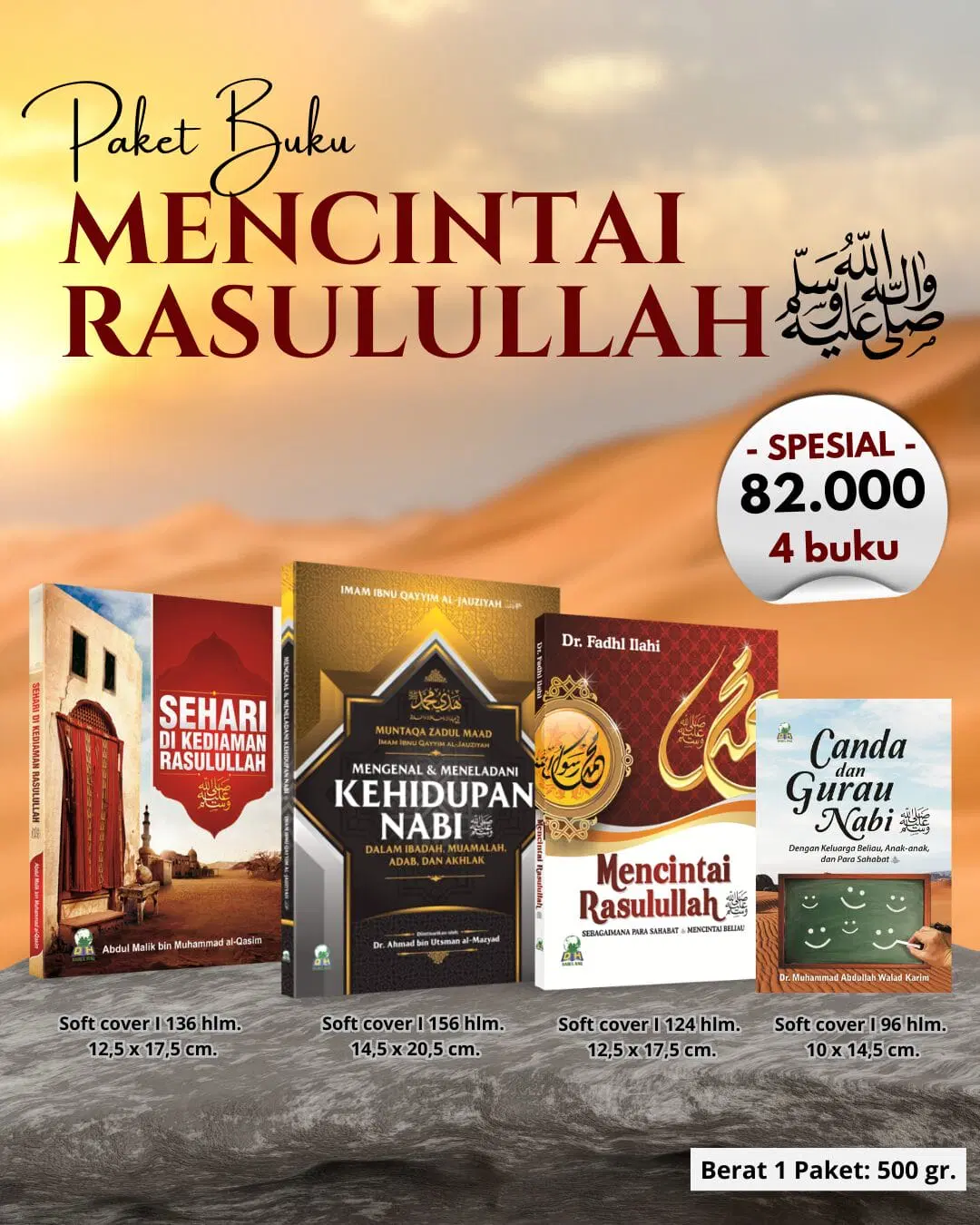 Paket Buku Mencintai Rasulullah Sebagaimana Para Sahabat Mencintai Beliau