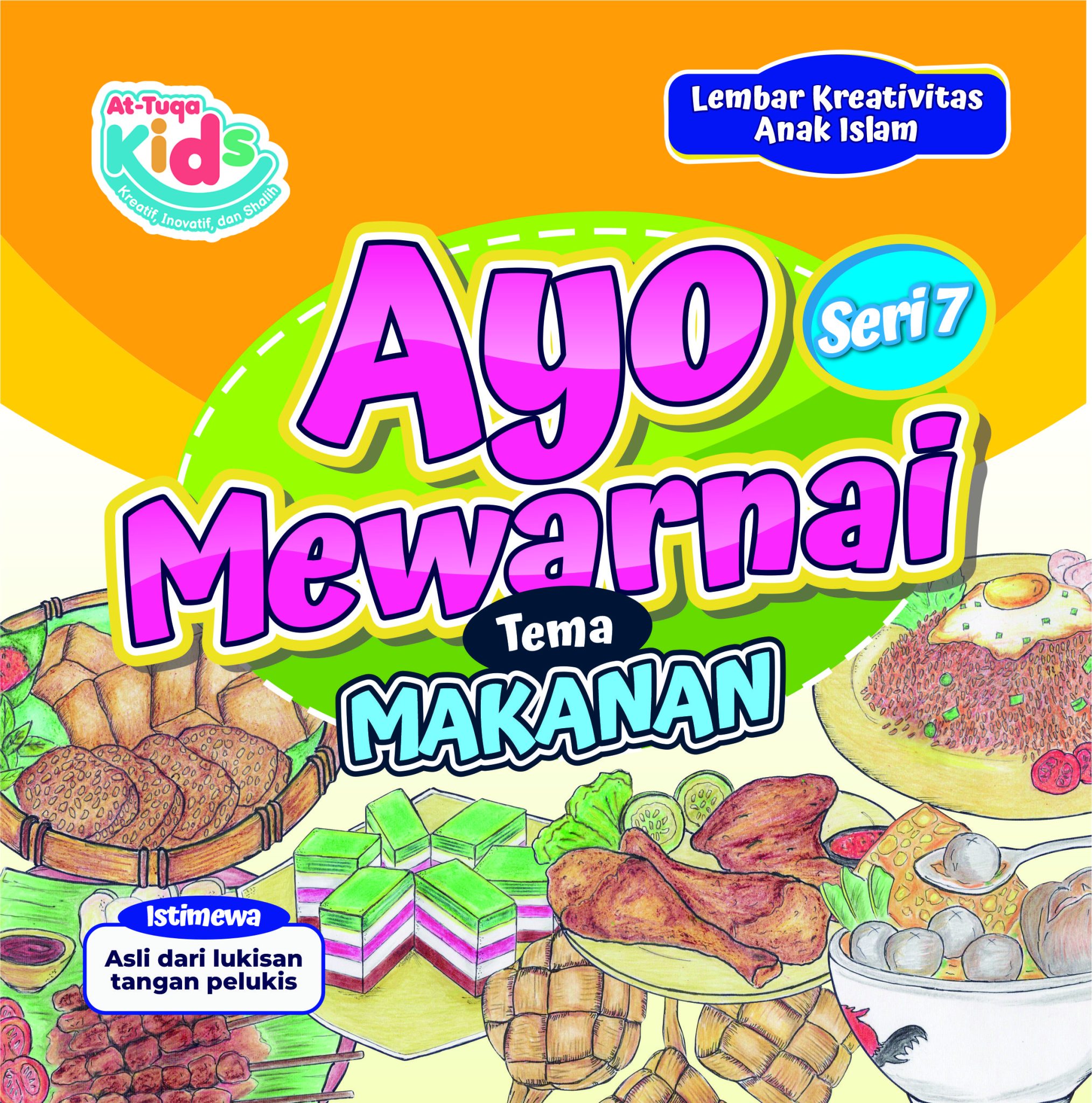 Ayo Mewarnai (Makanan) Seri 7